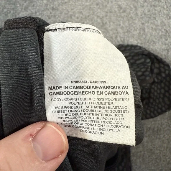 Nike Dri-Fit‎ Tights Womens Medium Black Run Fast Live Fearless Spotted Workout - Picture 9 of 15